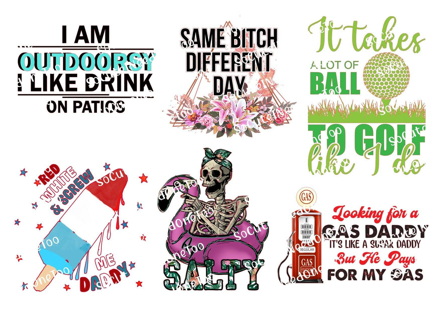 Adult Sayings #12 Waterslides - SoCuteINeedOneToo