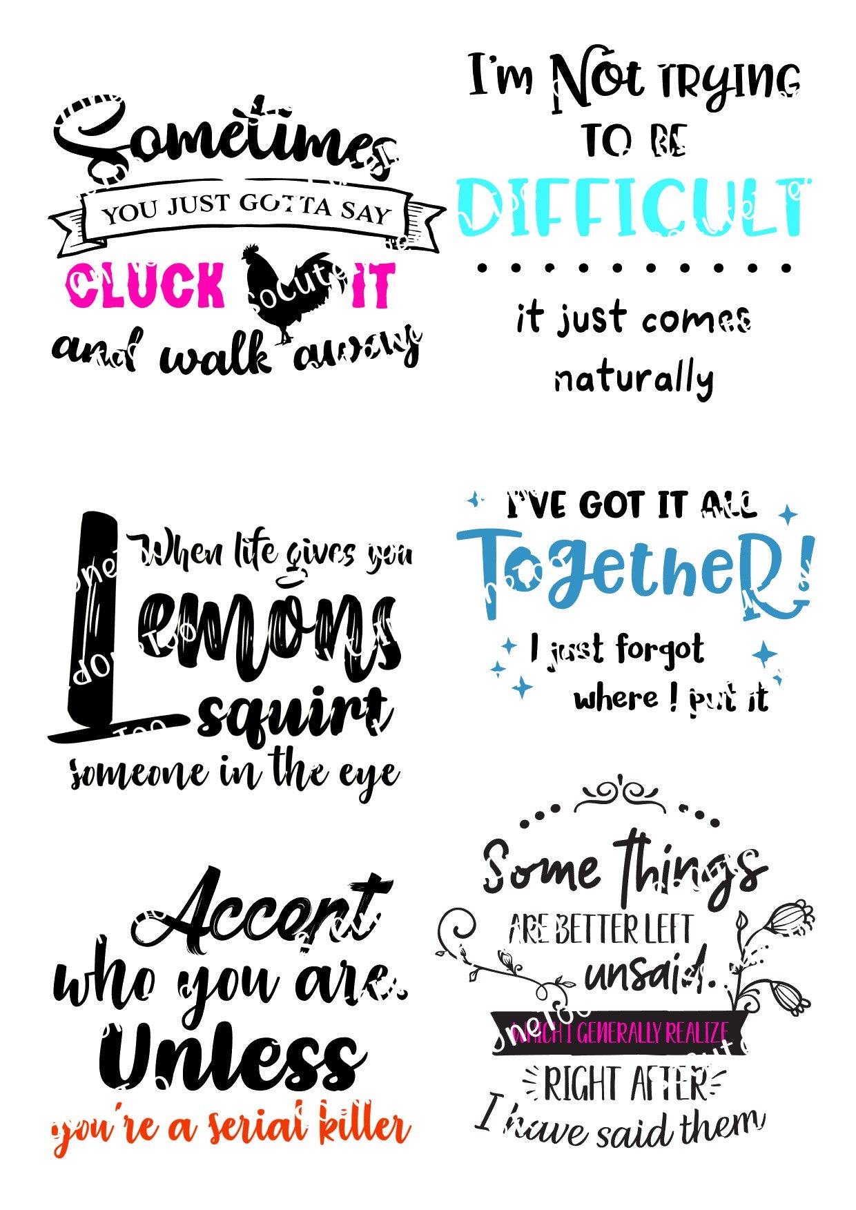 Adult Sayings #3 Waterslides - SoCuteINeedOneToo