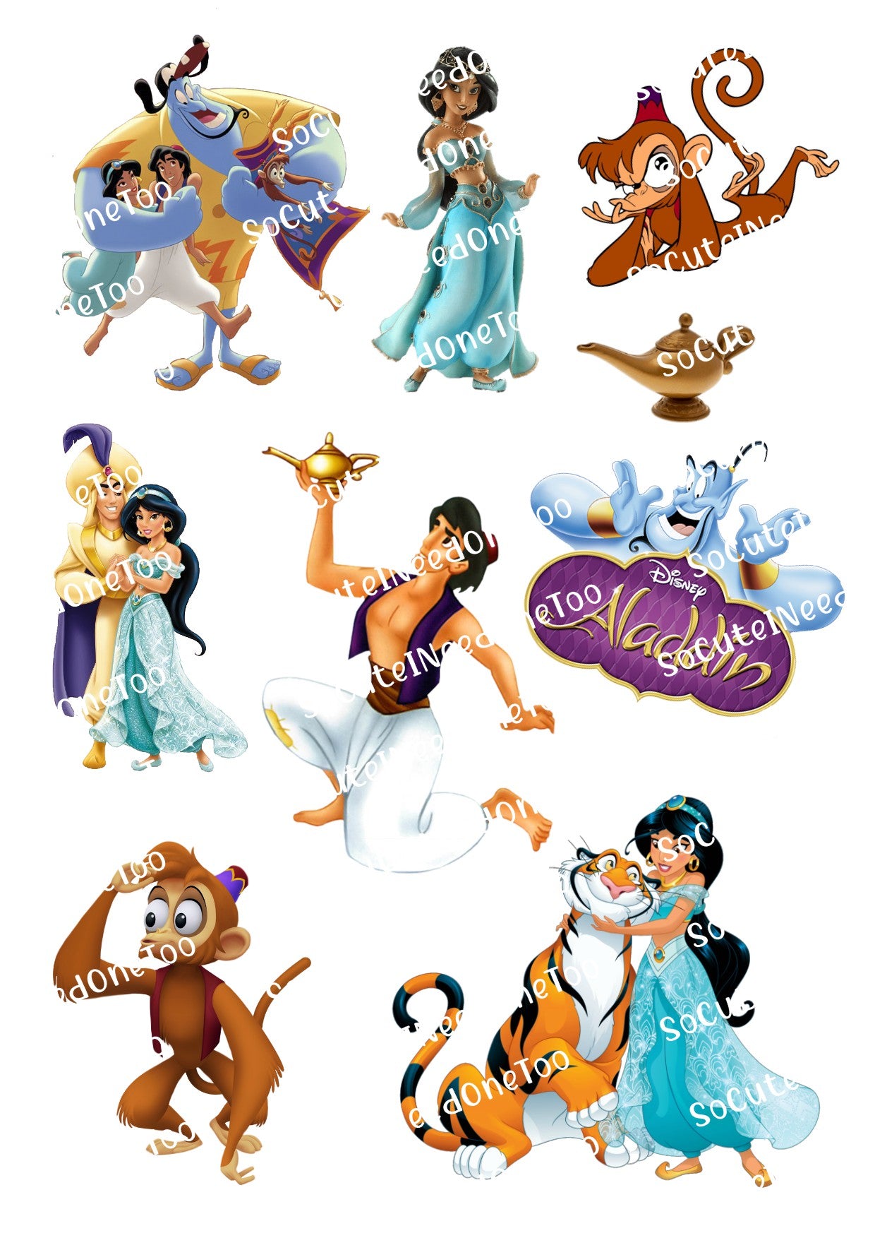 Aladdin Collection of Waterslide Decals - SoCuteINeedOneToo