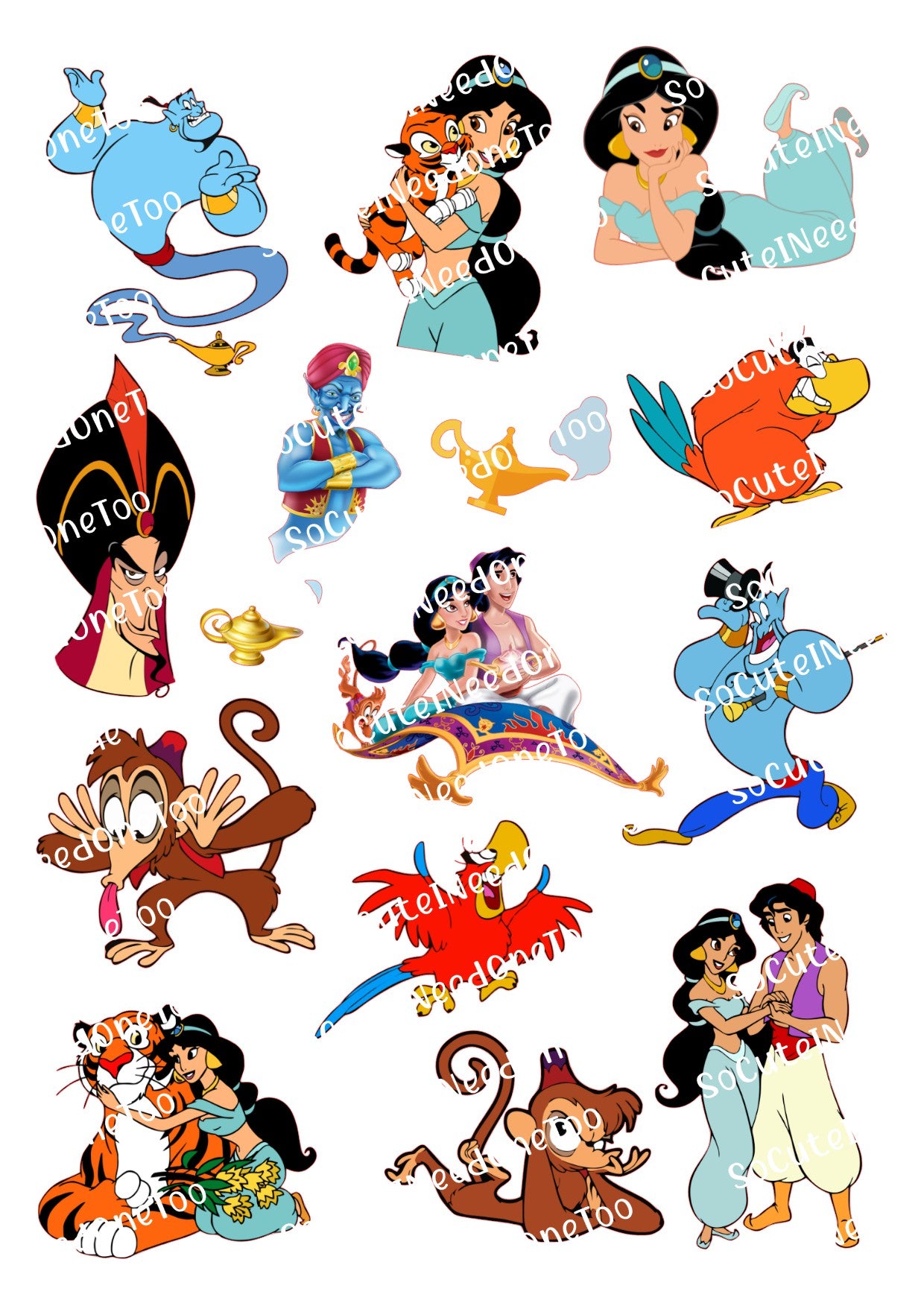 Aladdin Collection of Waterslide Decals - SoCuteINeedOneToo