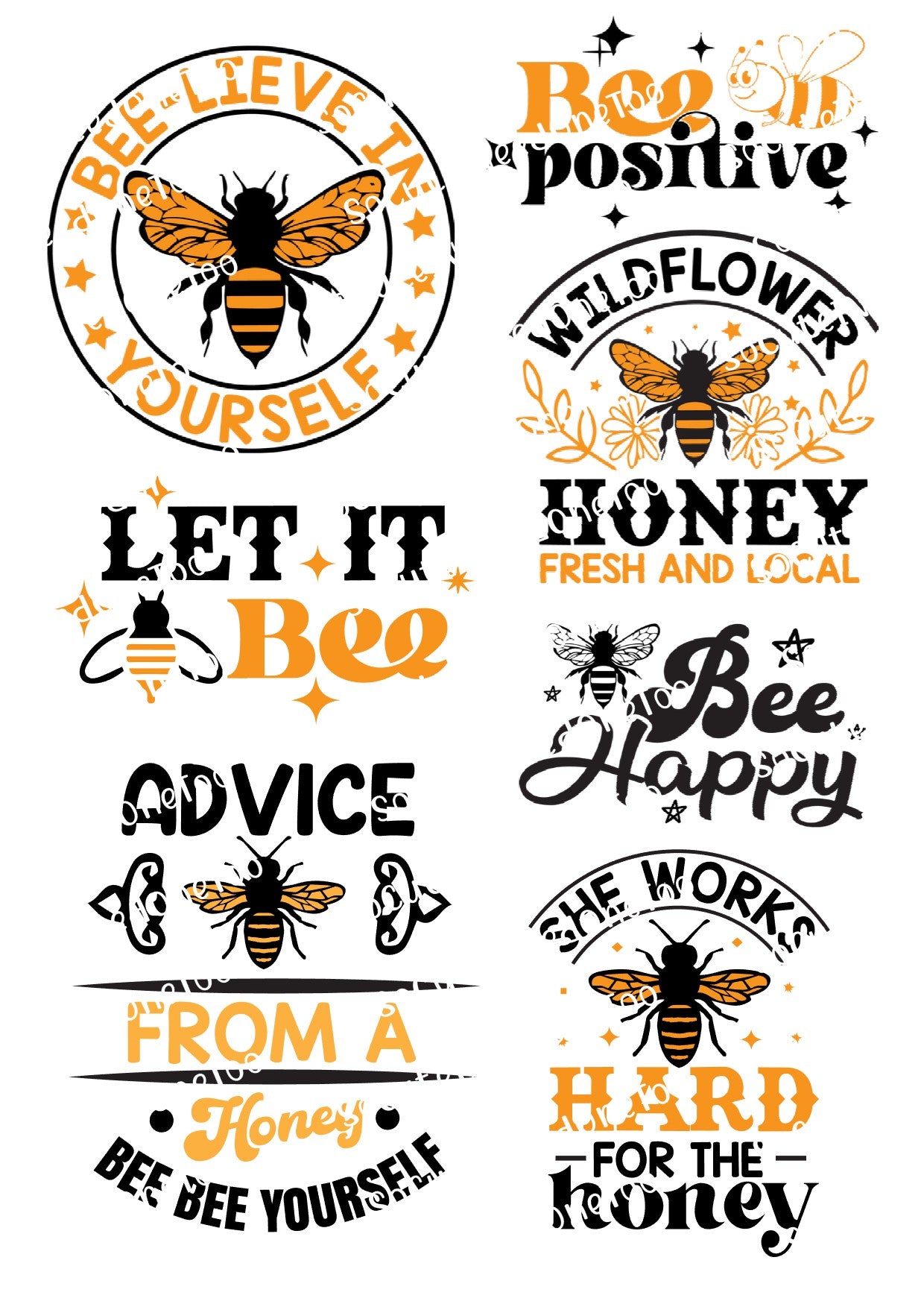 BEE #11 Waterslide Decals - SoCuteINeedOneToo