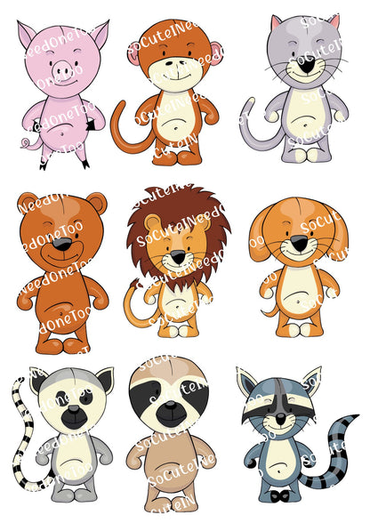Baby Animals #2 Waterslide Decals - SoCuteINeedOneToo