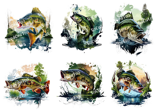 Bass - Big Mouth Bass Decals - SoCuteINeedOneToo