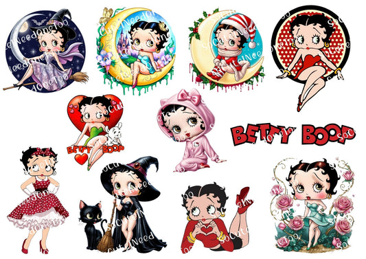 Betty Boop #11 Waterslide Decals