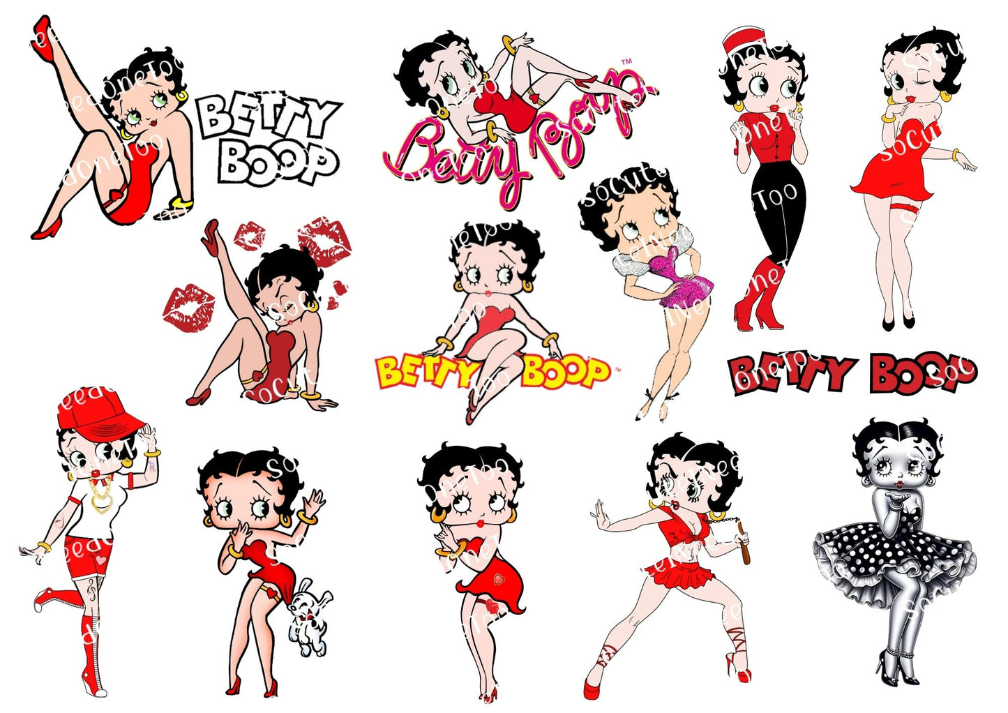 Betty Boop #12 Waterslide Decals