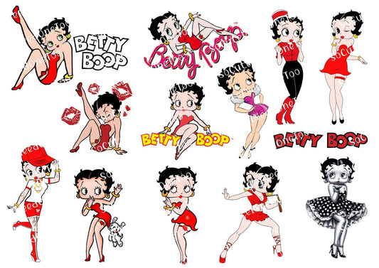 Betty Boop #12 Waterslide Decals