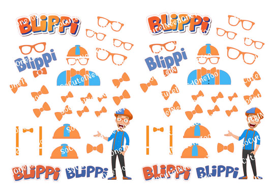 Blippi #2 Waterslide Decals - SoCuteINeedOneToo