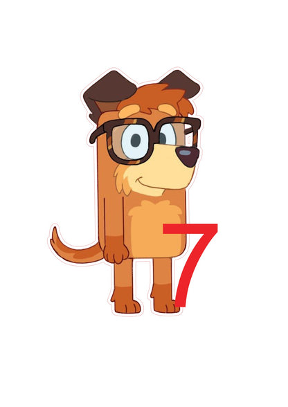 Bluey Big Stickers - Matte/Glossy Large Removable Stickers - Wall Decals - SoCuteINeedOneToo