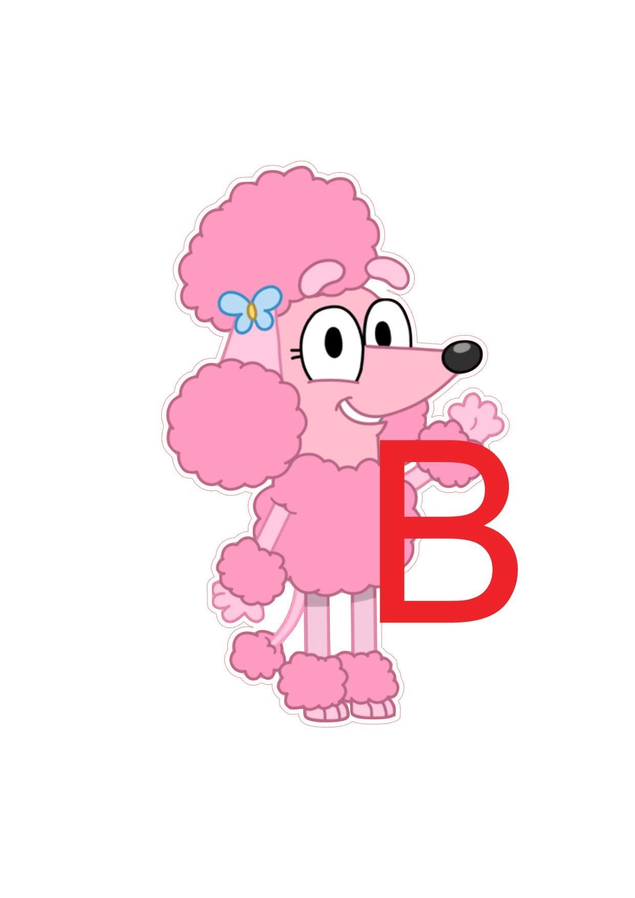 Bluey Big Stickers - Matte/Glossy Large Removable Stickers - Wall Decals - SoCuteINeedOneToo