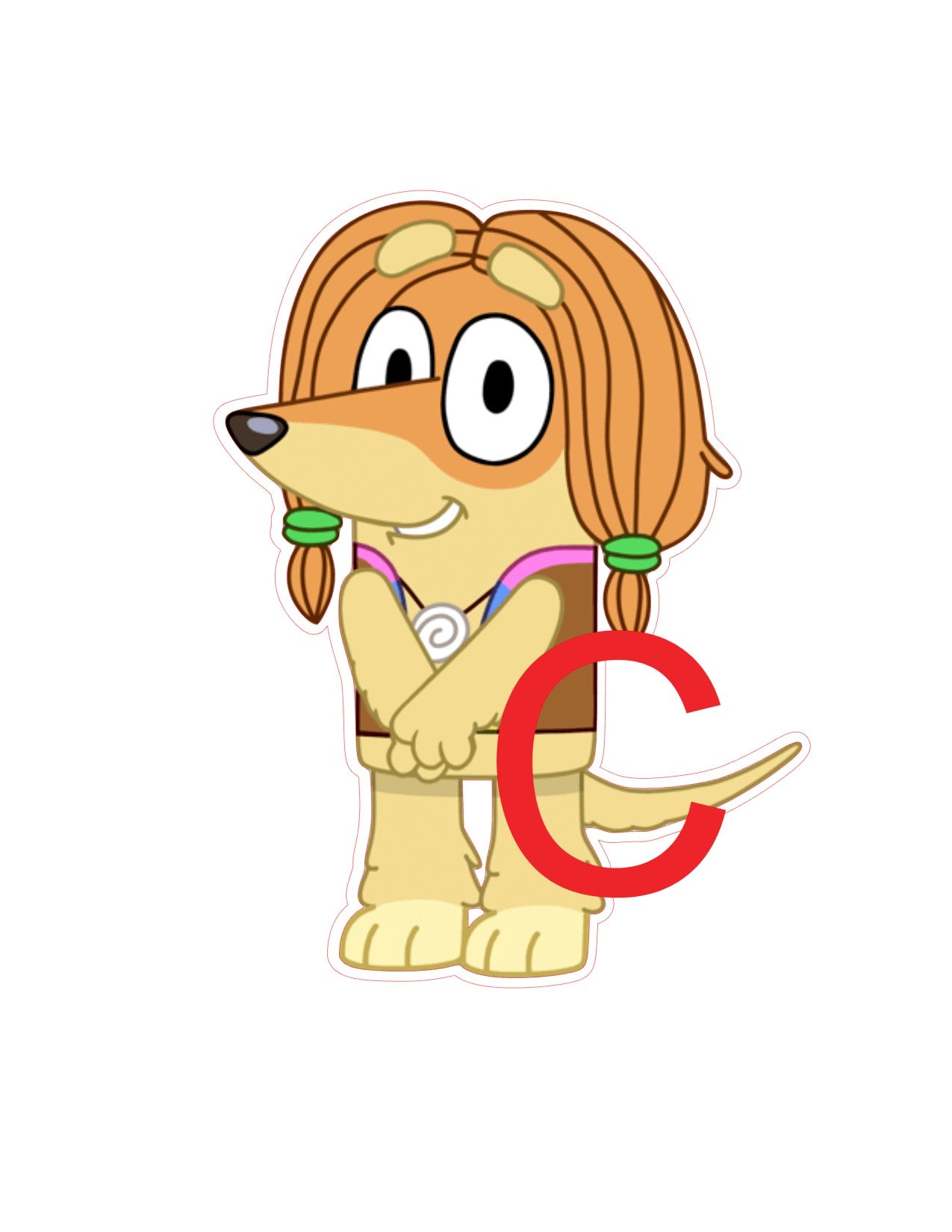 Bluey Big Stickers - Matte/Glossy Large Removable Stickers - Wall Decals - SoCuteINeedOneToo