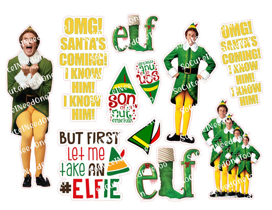 Buddy The Elf Stickers