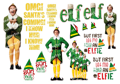 Buddy The Elf Waterslide Decals - SoCuteINeedOneToo
