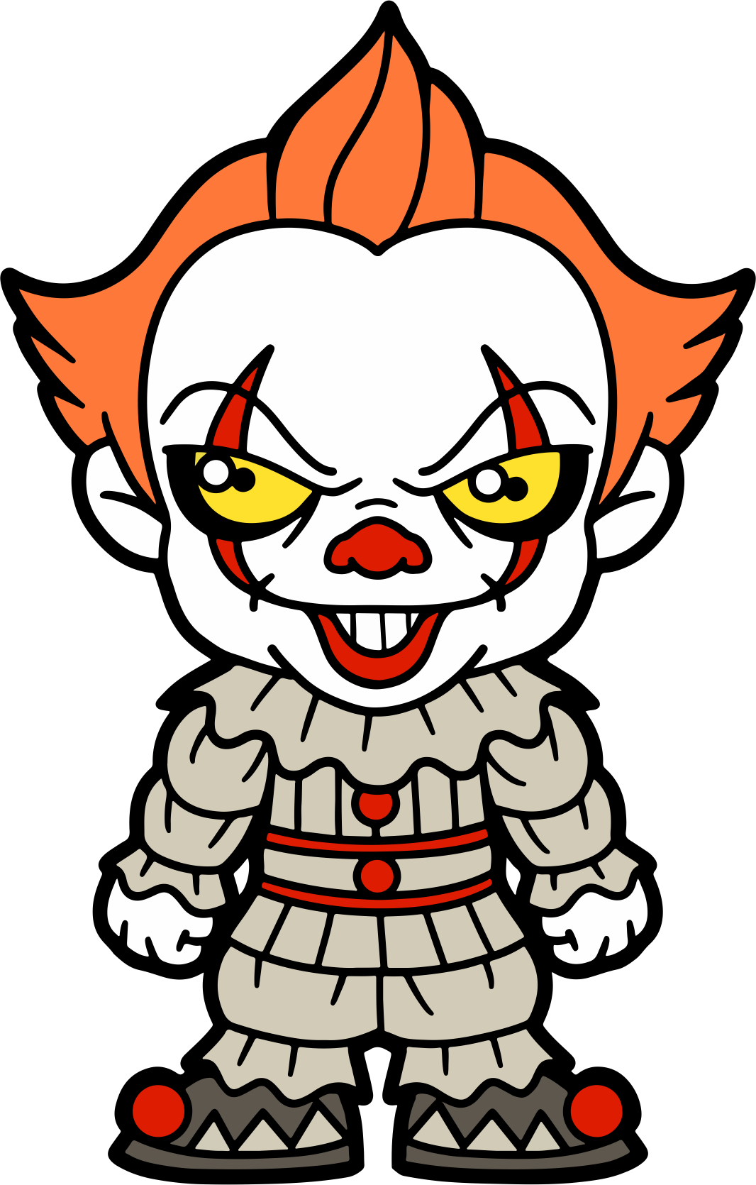 Chibi Halloween sticker #3 - cute die-cut vinyl sticker
