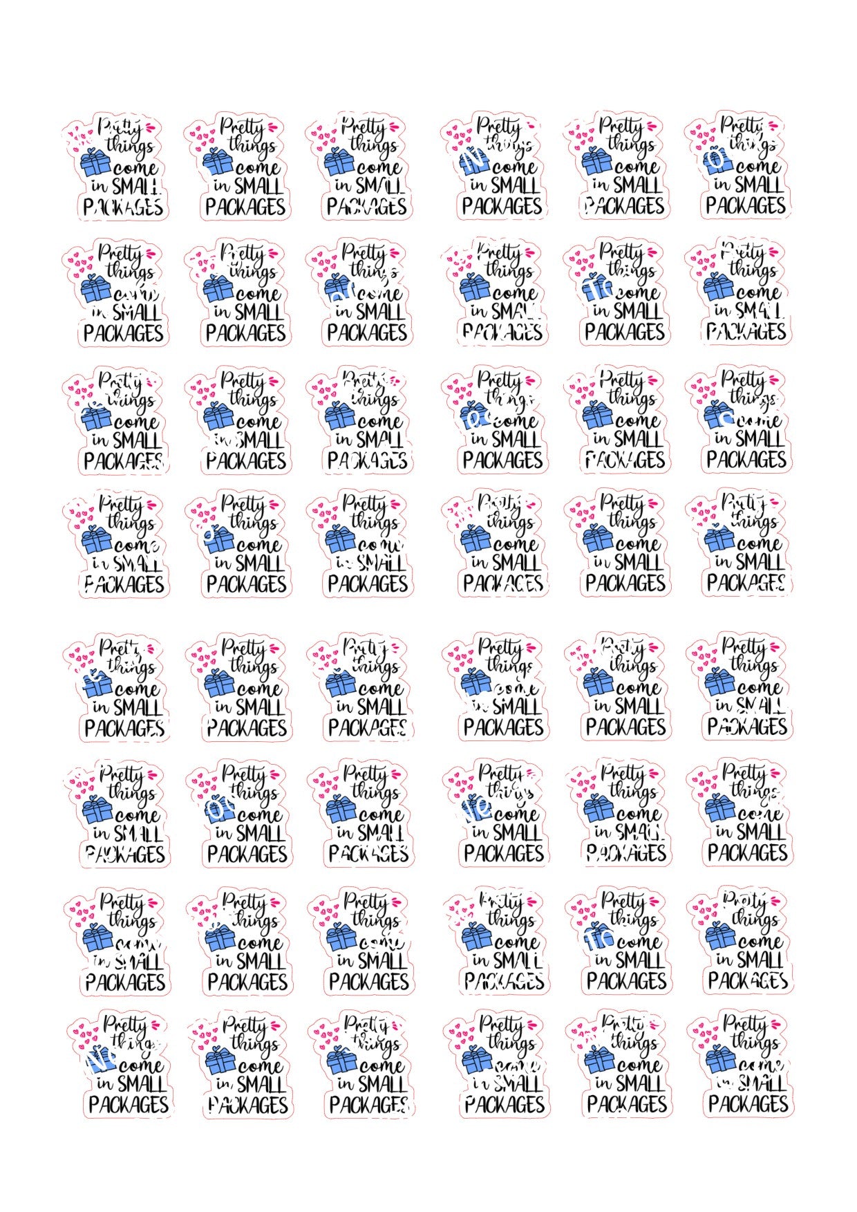 Business Stickers - Pretty Things Inside - SoCuteINeedOneToo