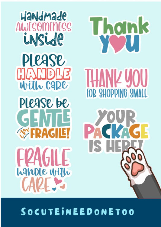 Business Stickers Selection of (50) Business Stickers - SoCuteINeedOneToo
