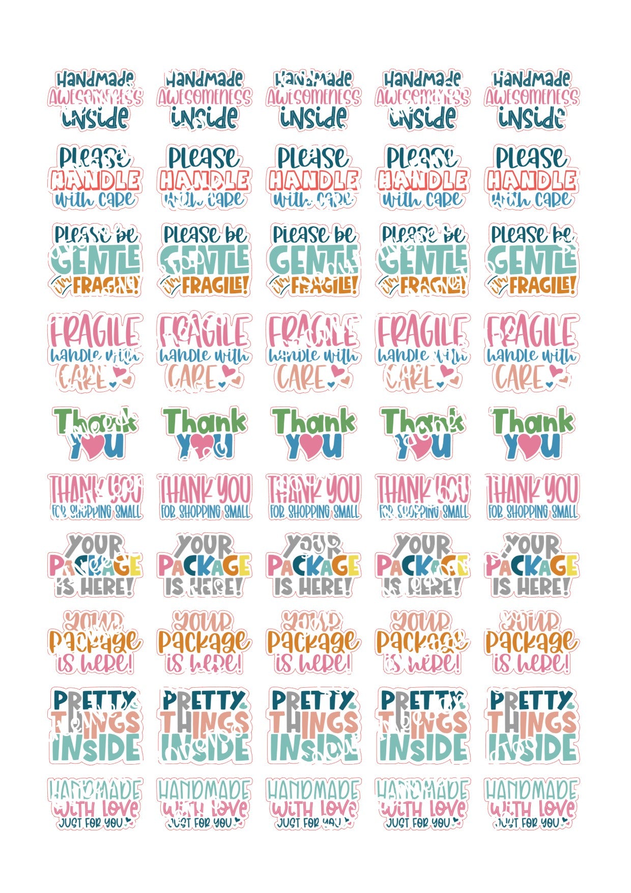 Business Stickers Selection of (50) Business Stickers - SoCuteINeedOneToo