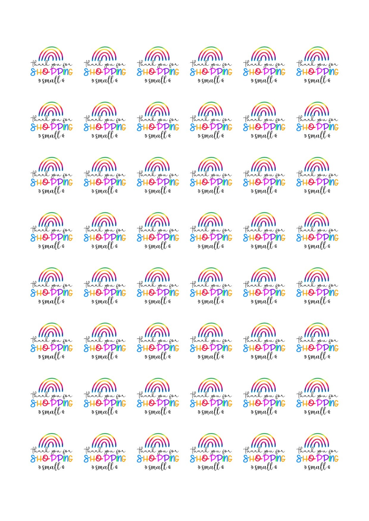 Business Stickers - Shopping Small - SoCuteINeedOneToo