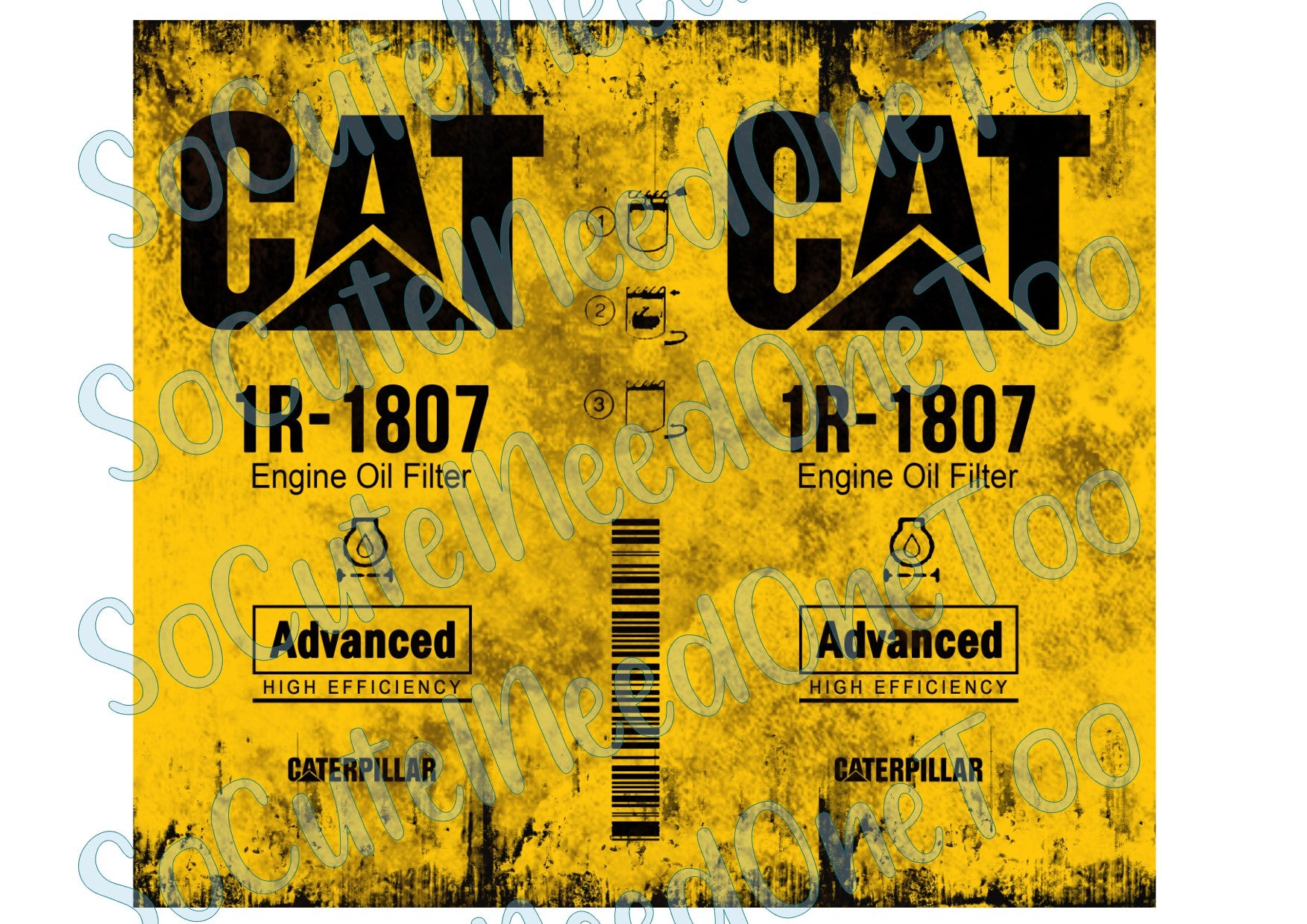 Cat Oil Filter Grunge Wrap - SoCuteINeedOneToo