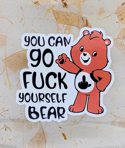CB - You can go fuck yourself bear sticker socuteineedonetoo