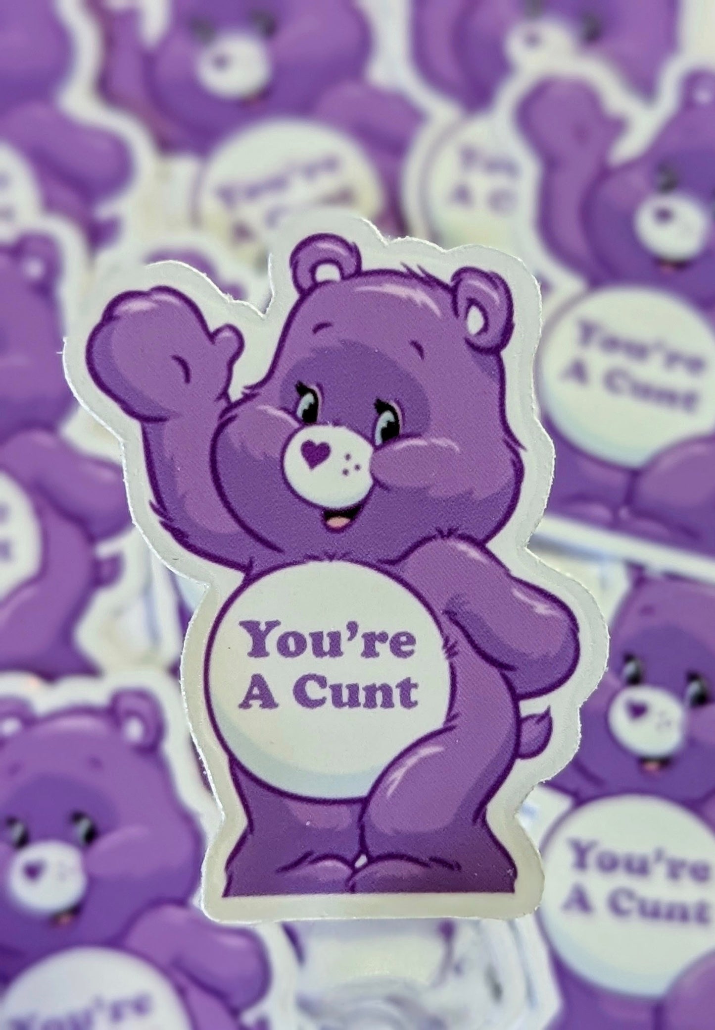 Care Bear Stickers - You're a cunt sticker socuteineedonetoo