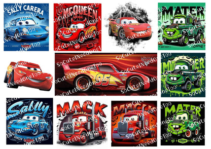 Cars #6 & #7 Waterslide Decals - SoCuteINeedOneToo