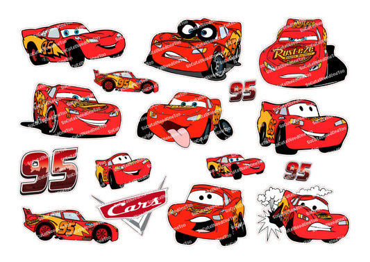 Disney Cars Stickers Vol 9 – Lightning McQueen Only Designs