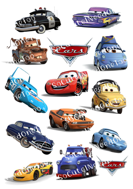CARS Waterslide Decals - SoCuteINeedOneToo