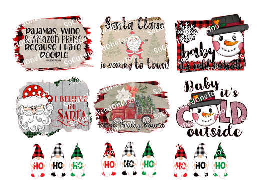 Christmas #8 Waterslide Decals - SoCuteINeedOneToo