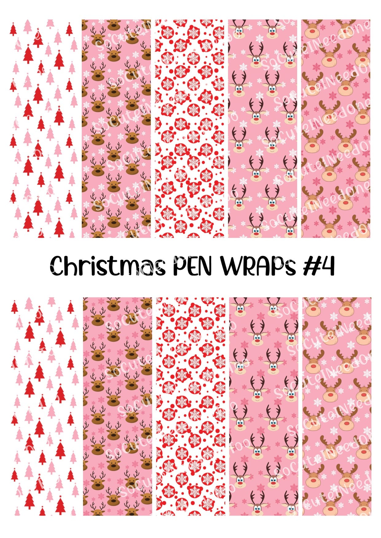 Christmas Pen Wraps #4