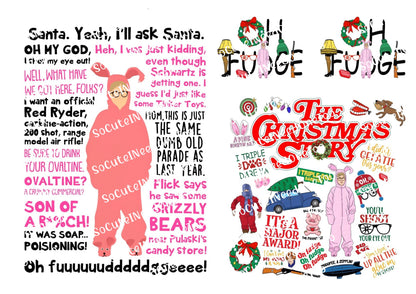 A Christmas Story Collection Of Waterslide Decals - SoCuteINeedOneToo