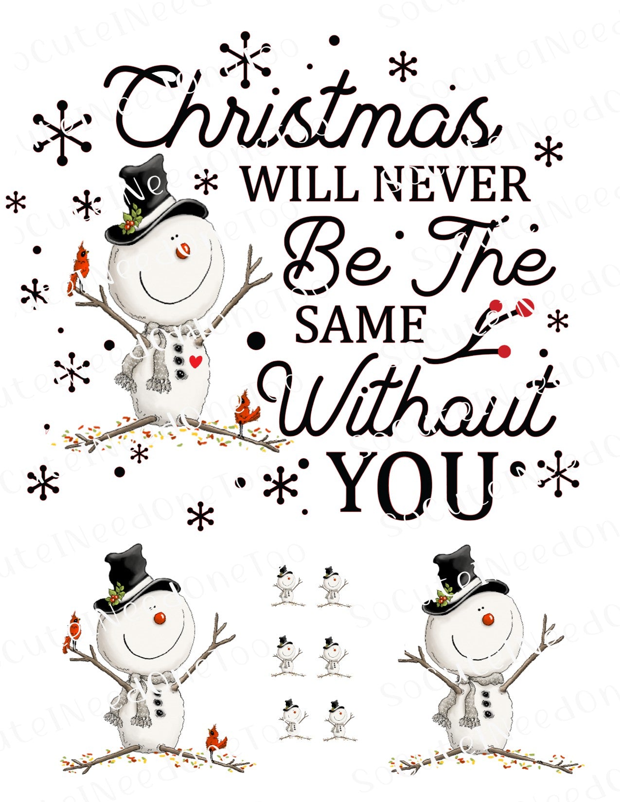 Memorial Album Waterslide Decals - SoCuteINeedOneToo