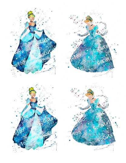 Cinderella Waterslide Decals - SoCuteINeedOneToo
