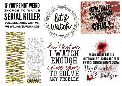 Crime Scene Waterslide Decals