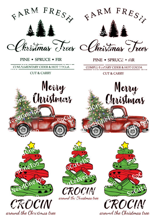 Crockin around the Christmas Tree Decals - SoCuteINeedOneToo