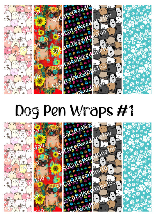 Dog Pen Wraps #1 - Pet Waterslide Decals