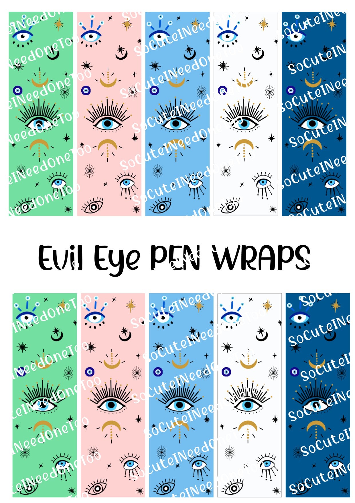 Evil Eye Pen Wraps