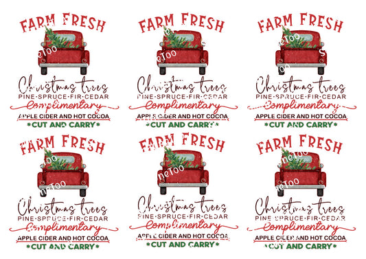 Farm Fresh Truck FS Decals - SoCuteINeedOneToo