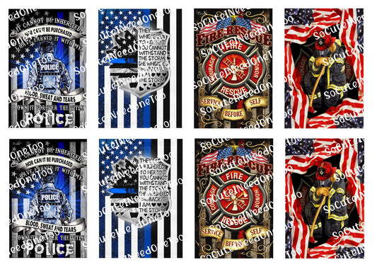 Fire & Police Waterslide Decals - SoCuteINeedOneToo