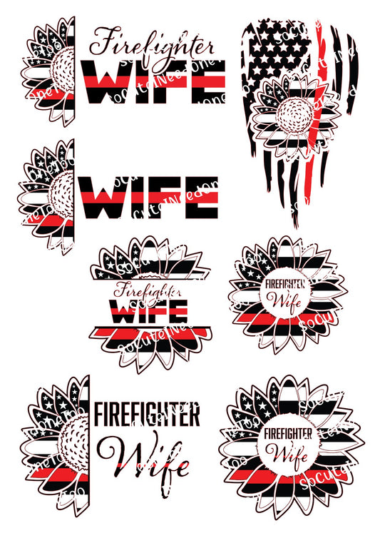 Firefighter #7 Waterslide Decals - SoCuteINeedOneToo