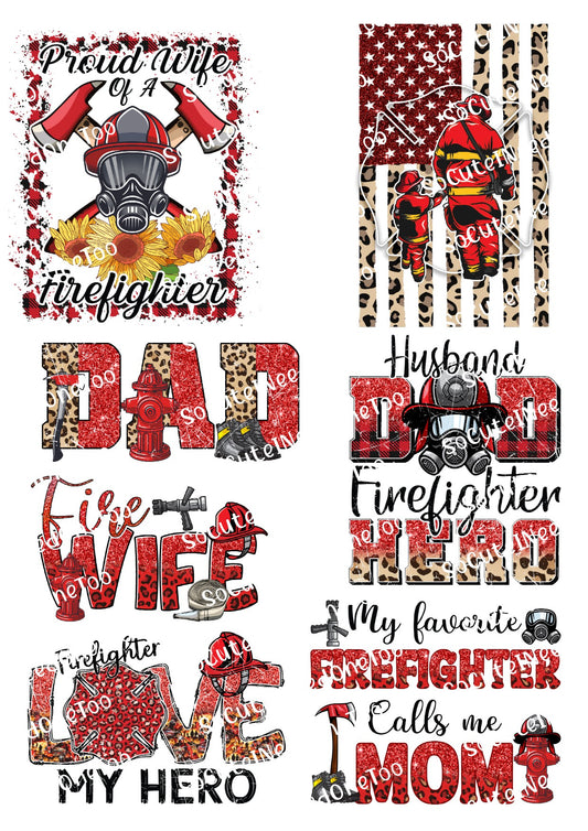 Firefighter #9 Waterslide Decals - SoCuteINeedOneToo