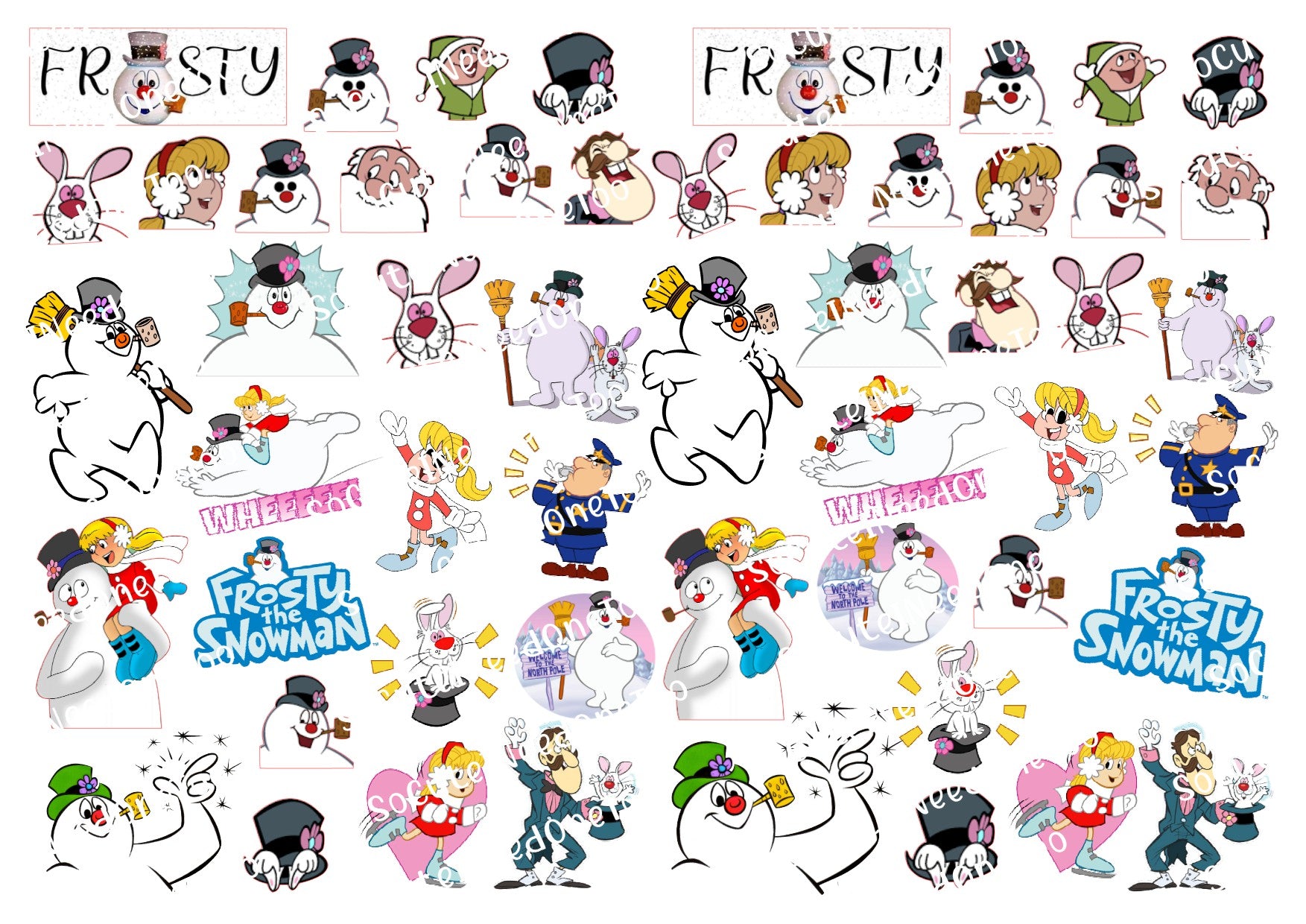 Frosty The Snowman Waterslide Decals - SoCuteINeedOneToo