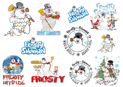 Calcomanías para toboganes acuáticos de Frosty el muñeco de nieve 