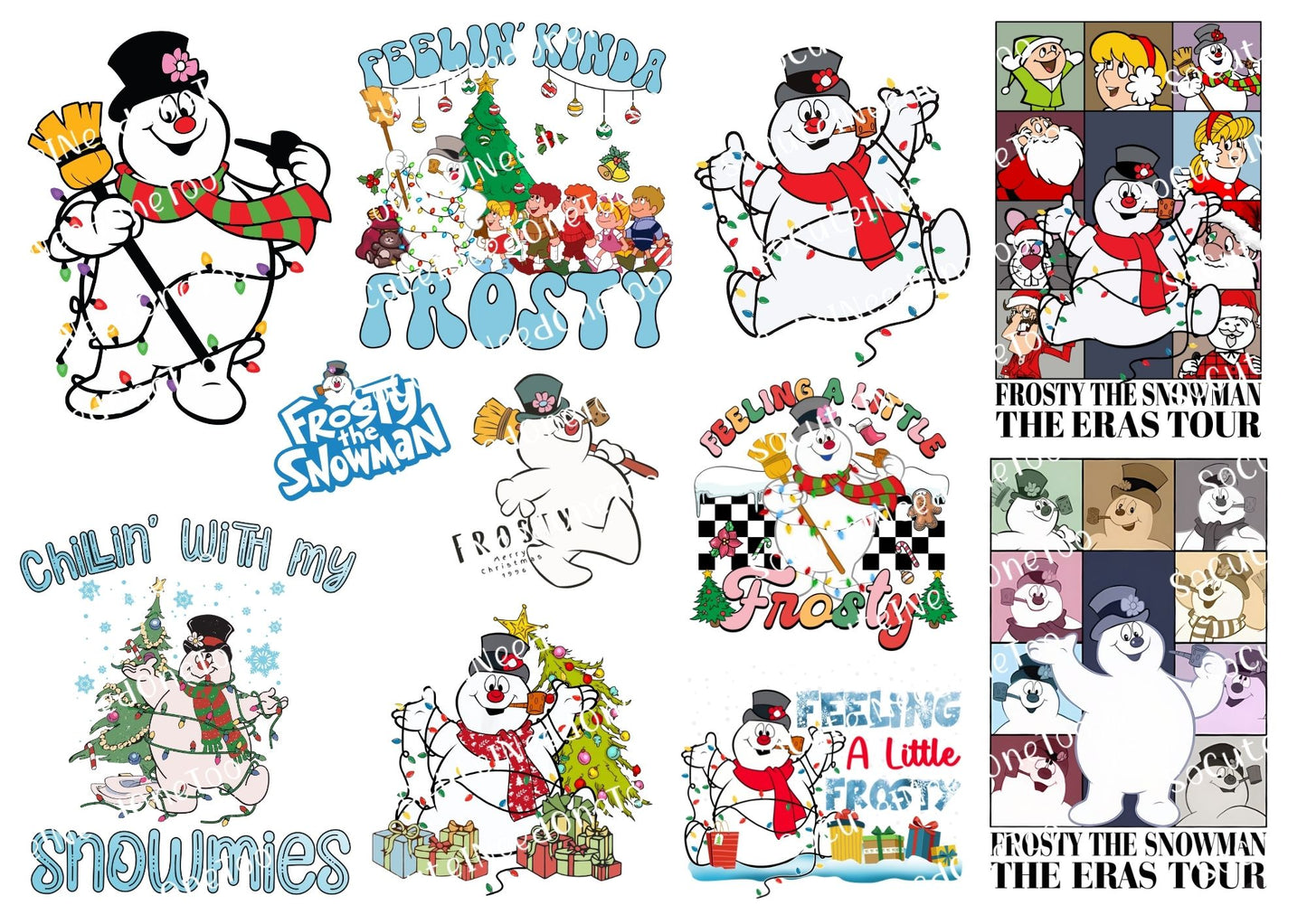 Frosty The Snowman Waterslide Decals