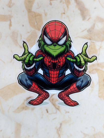 Grinch Stickers 3 Inch Die Cut - Multiple Designs Waterproof Individual