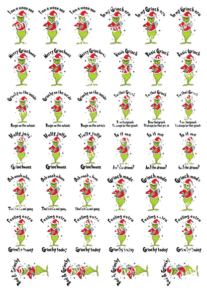 Calcomanías para toboganes acuáticos de El Grinch 2 