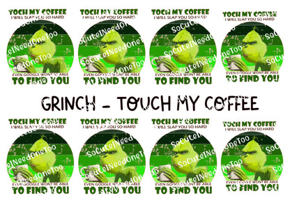 Grinch Full Sheets of Same Image Decals - SoCuteINeedOneToo