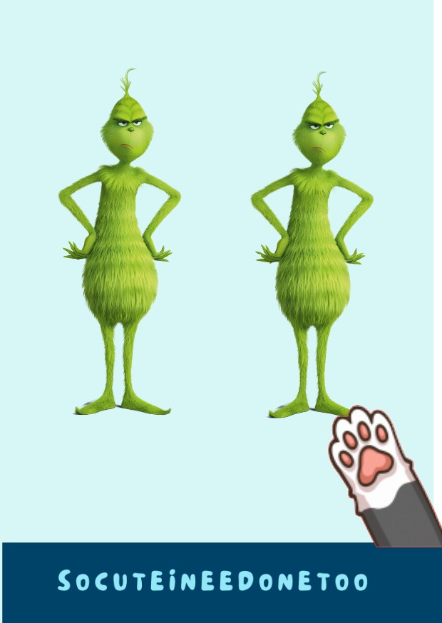 Grinch 2 Inches Stickers - Standing Looking Sarcastic - 32 Kiss Cut Stickers - SoCuteINeedOneToo