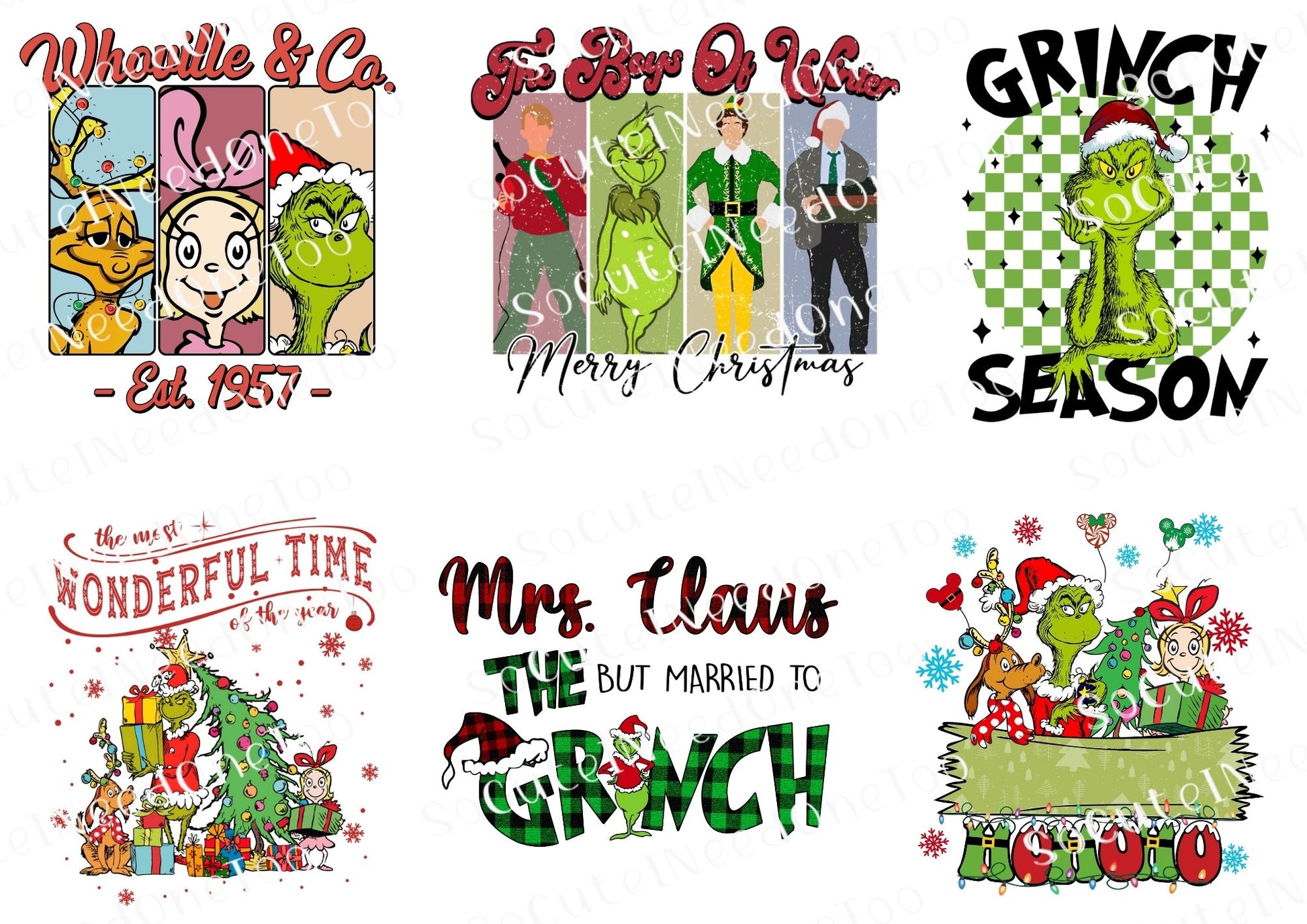Grinch #60 Waterslide Decals - SoCuteINeedOneToo