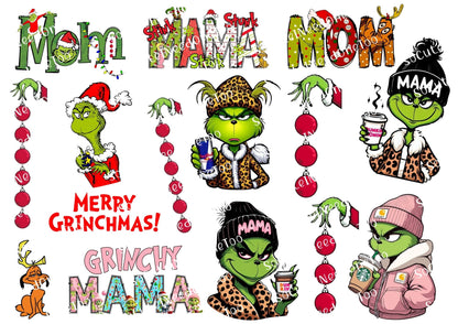 Grinch Collection Waterslide Decals - 46 Full Sheets - SoCuteINeedOneToo