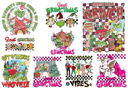 Grinch Collection Waterslide Decals - 46 Full Sheets - SoCuteINeedOneToo